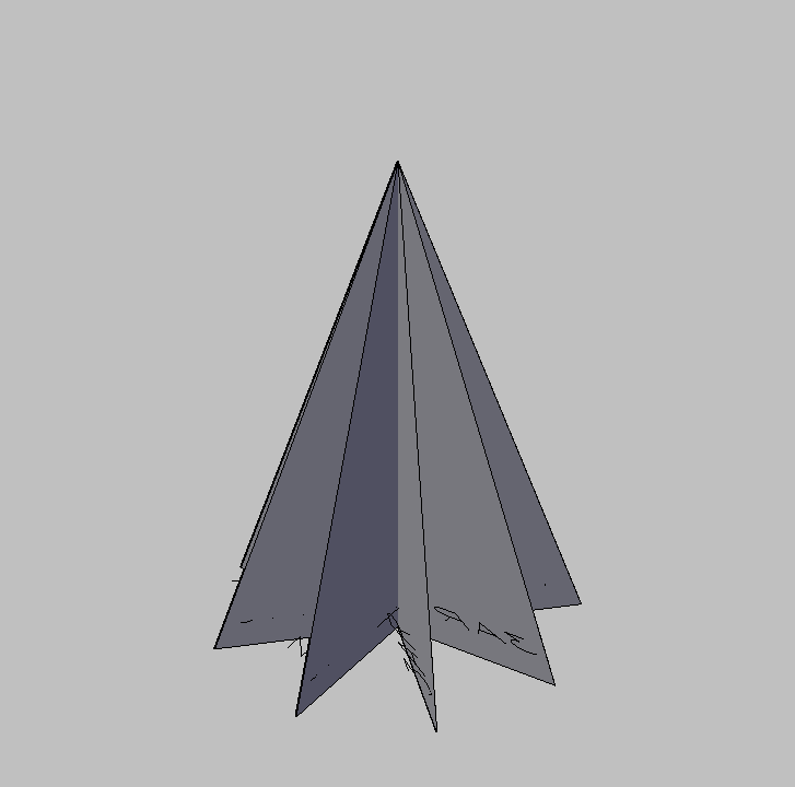 Bloque Autocad Vista de Árbol Pino 16 en 3D